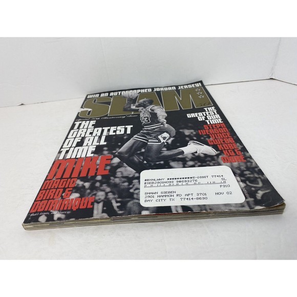 SLAM Magazine 50th ANNIVERSARY Issue Michael Jordan Cover 1 of 3 Rare MAGIC BIRD - Picture 15 of 16